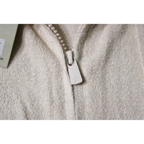Barefoot Dreams Cozy Chic Ultra Lite Zip Up Hoodie in Almond, size S/M NWT - Picture 3 of 11